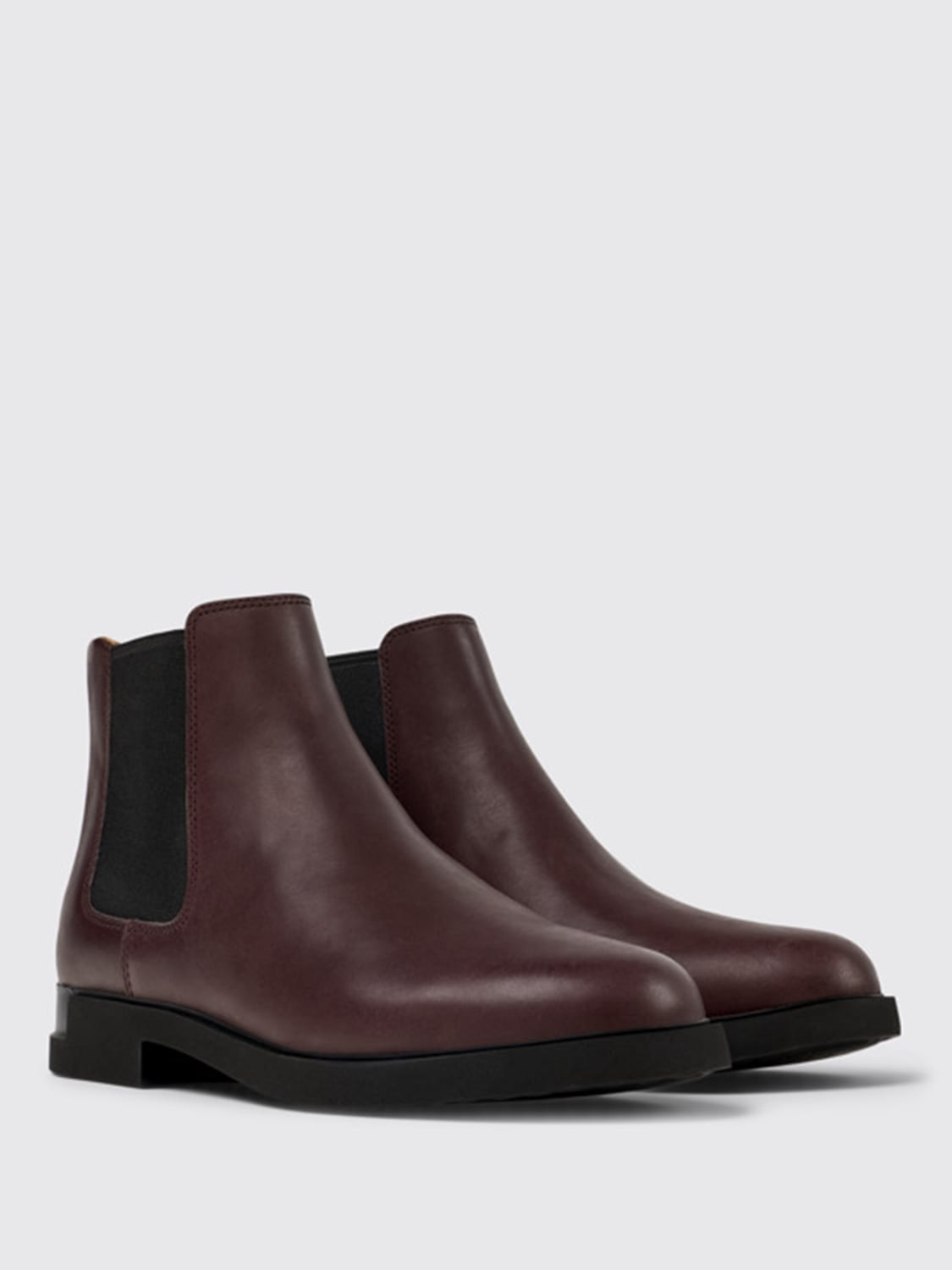CAMPER｜BOOTS (Iman (K400299-024)) Iman Burgundy Ankle Boots for Women - Spring/Summer