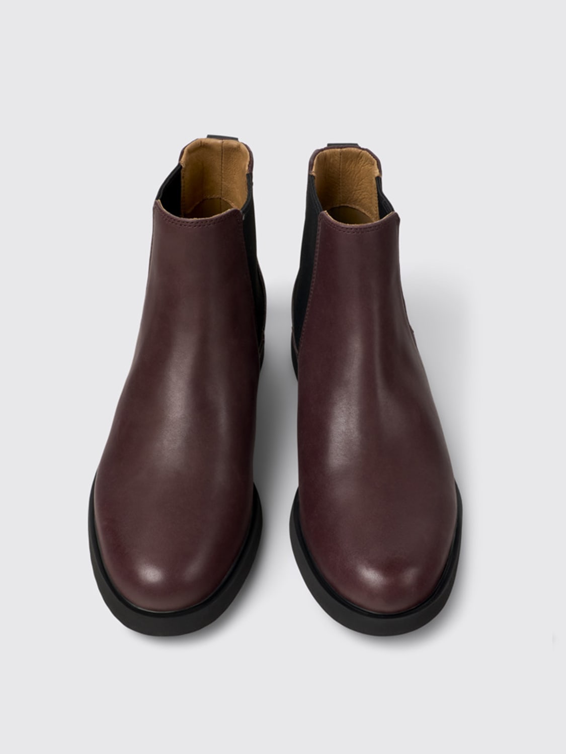 ショートブーツ・ブーティ CAMPER Woman Flat ankle boots Burgundy K400299-024 IMAN 0 Camper Outlet: Shoes woman - Burgundy | Camper flat ankle
