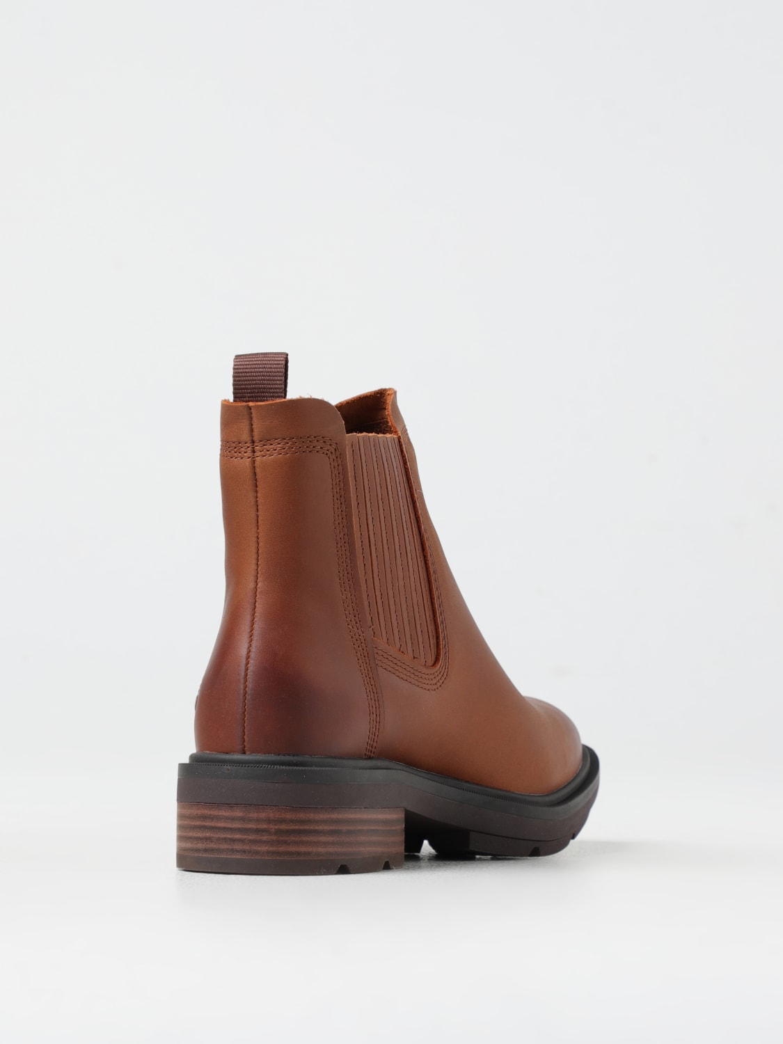 TIMBERLAND FLAT ANKLE BOOTS: Shoes woman Timberland, Brown - Img 3