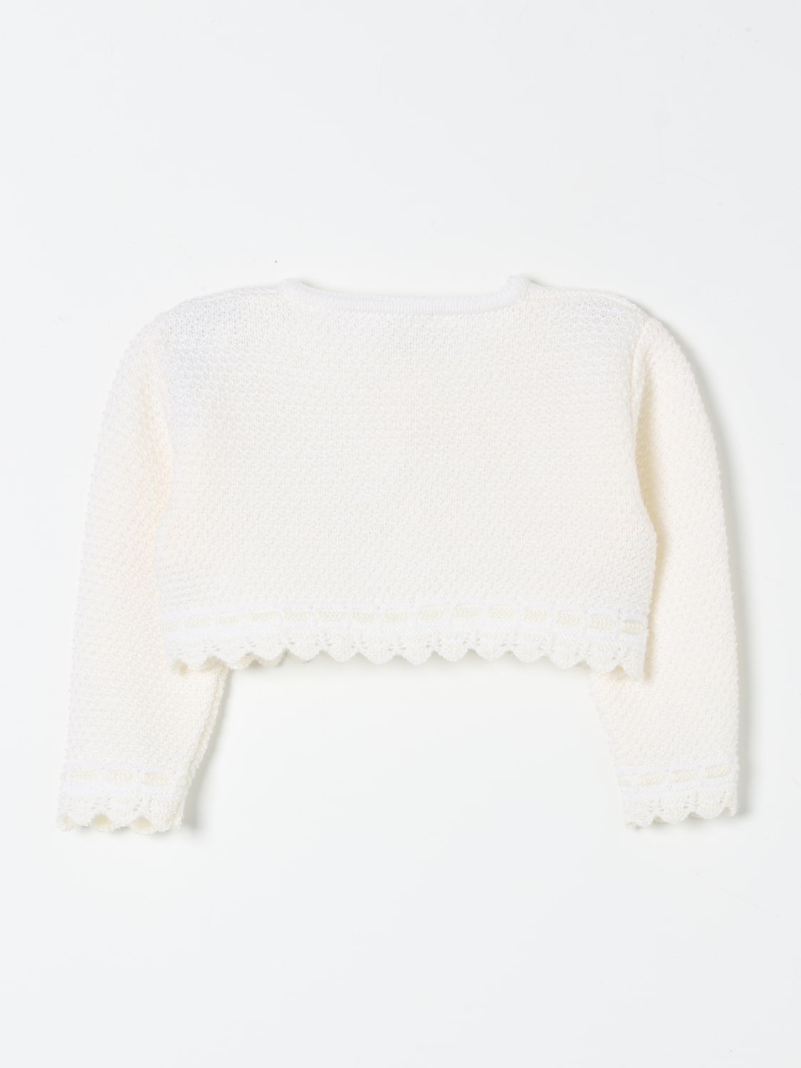 PAZ RODRIGUEZ SWEATER: Paz Rodriguez baby cardigan, White - Img 2