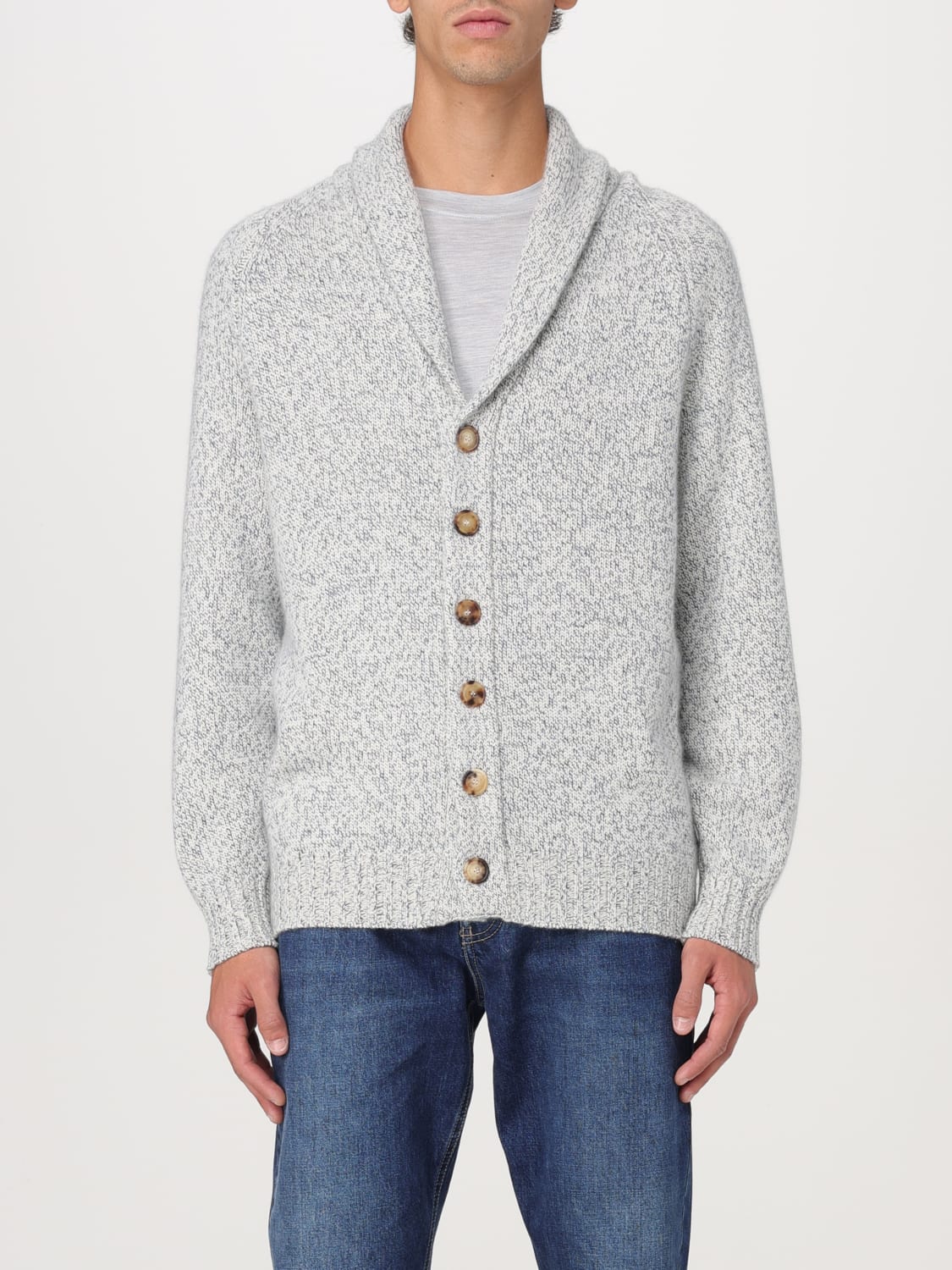 BRUNELLO CUCINELLI CARDIGAN: Sweater men Brunello Cucinelli, Indigo - Img 1