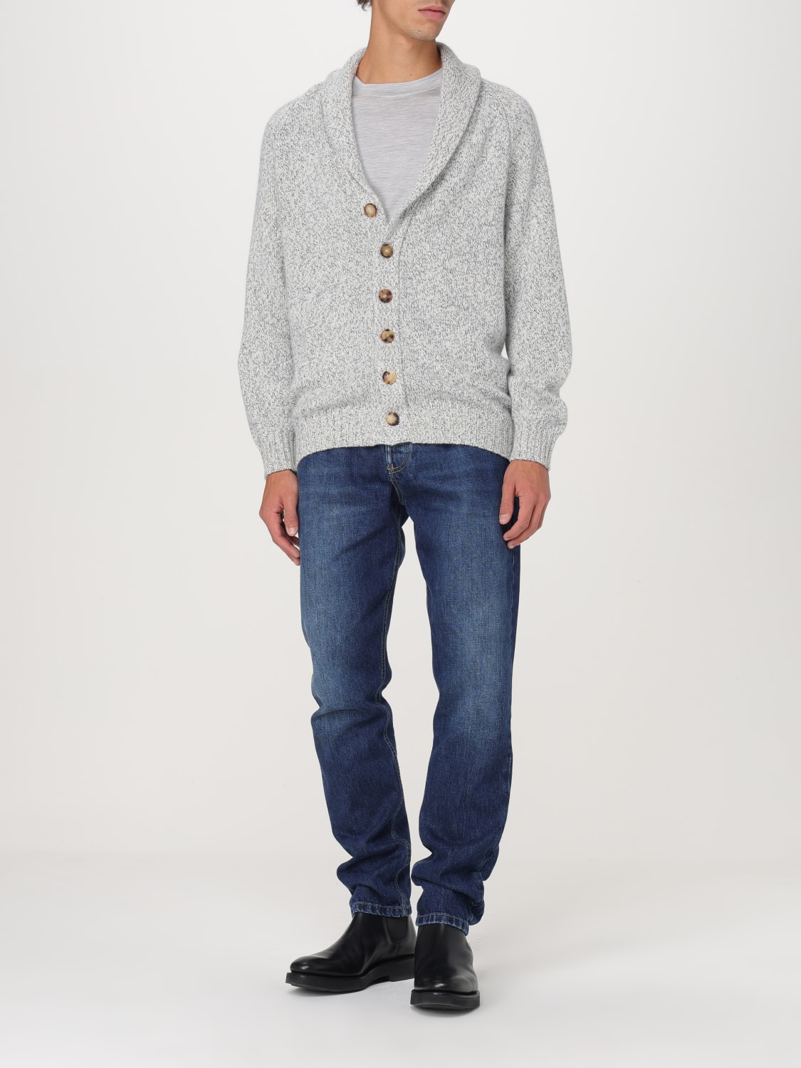 BRUNELLO CUCINELLI CARDIGAN: Sweater men Brunello Cucinelli, Indigo - Img 2