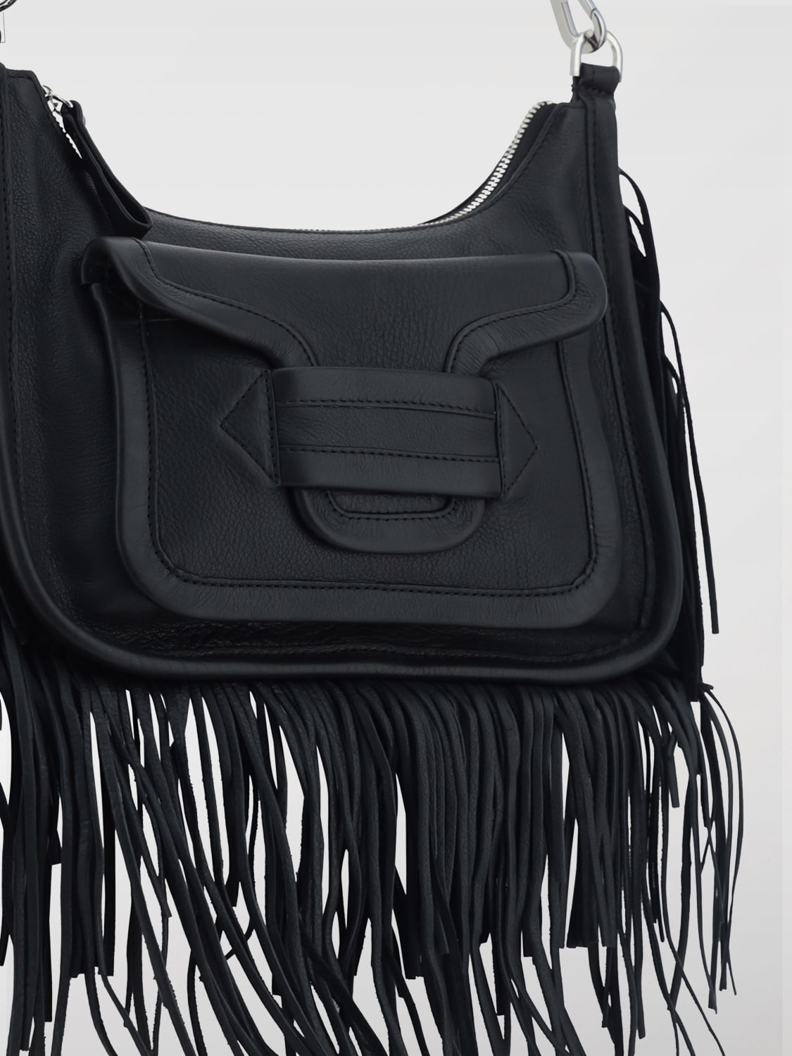 PIERRE HARDY BORSA: Borsa Alpha Day Miss Texas Pierre Hardy in camoscio , Nero - Img 3