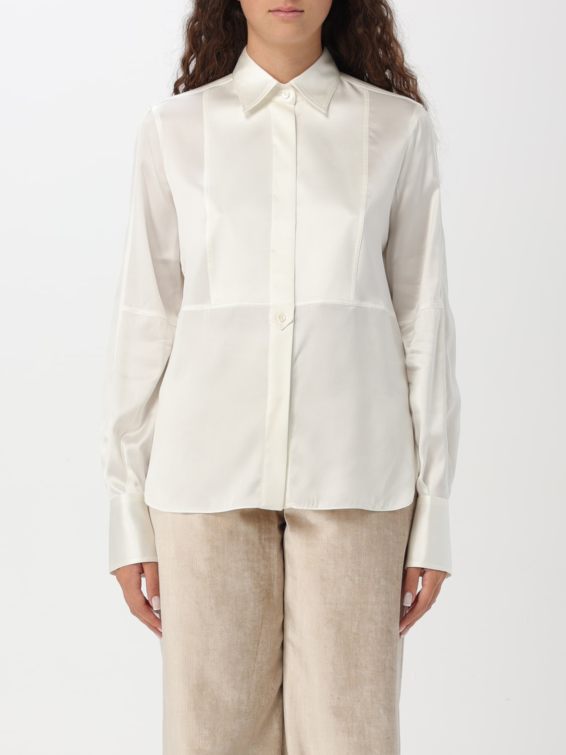 BRUNELLO CUCINELLI SHIRT: Top woman Brunello Cucinelli, White - Img 1