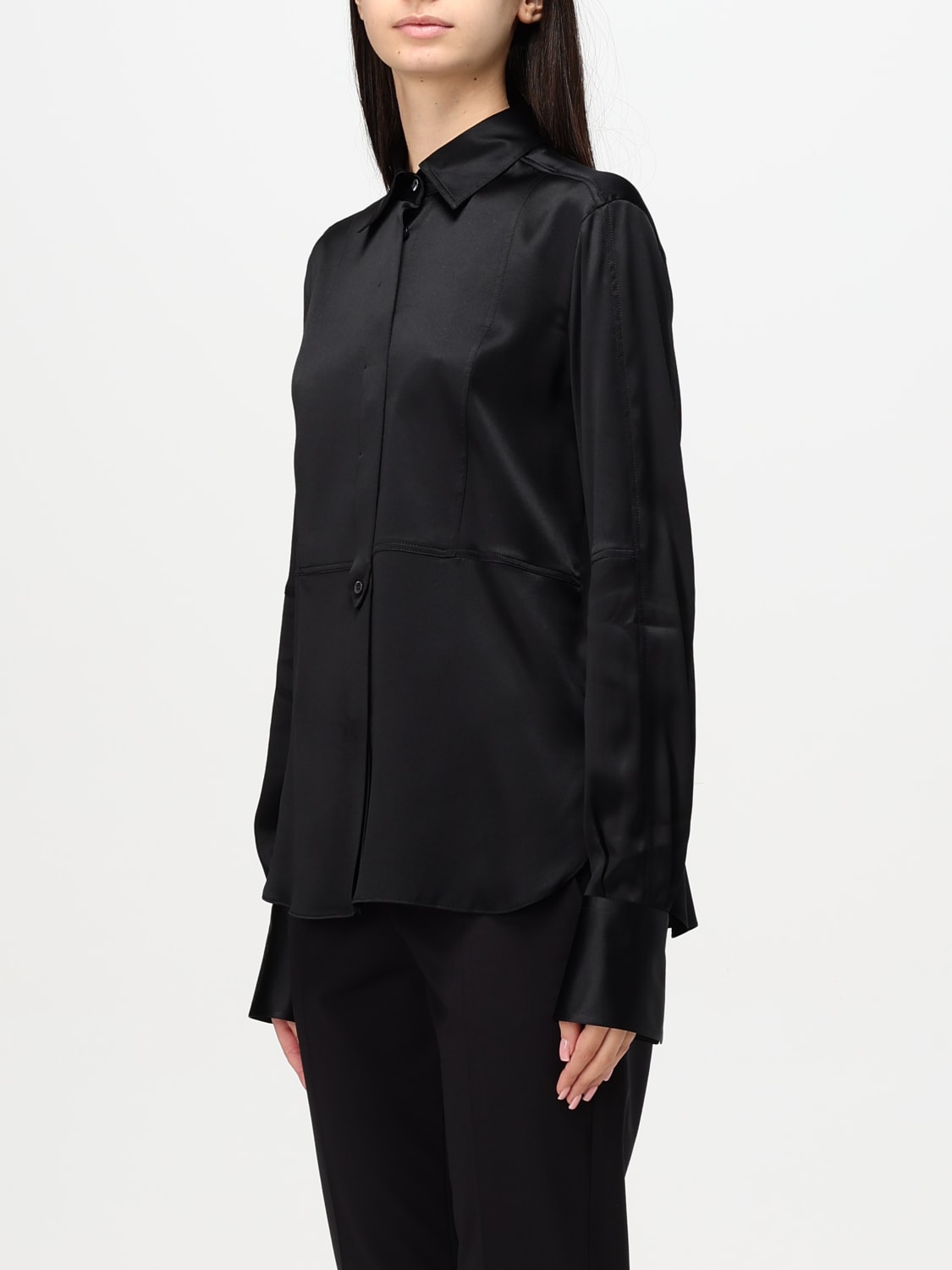 BRUNELLO CUCINELLI CAMICIA: Camicia Brunello Cucinelli in seta , Nero - Img 4