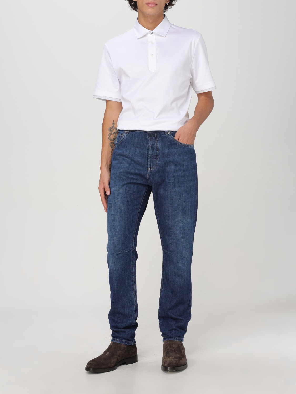 BRUNELLO CUCINELLI JEANS: Jeans men Brunello Cucinelli, Denim - Img 2