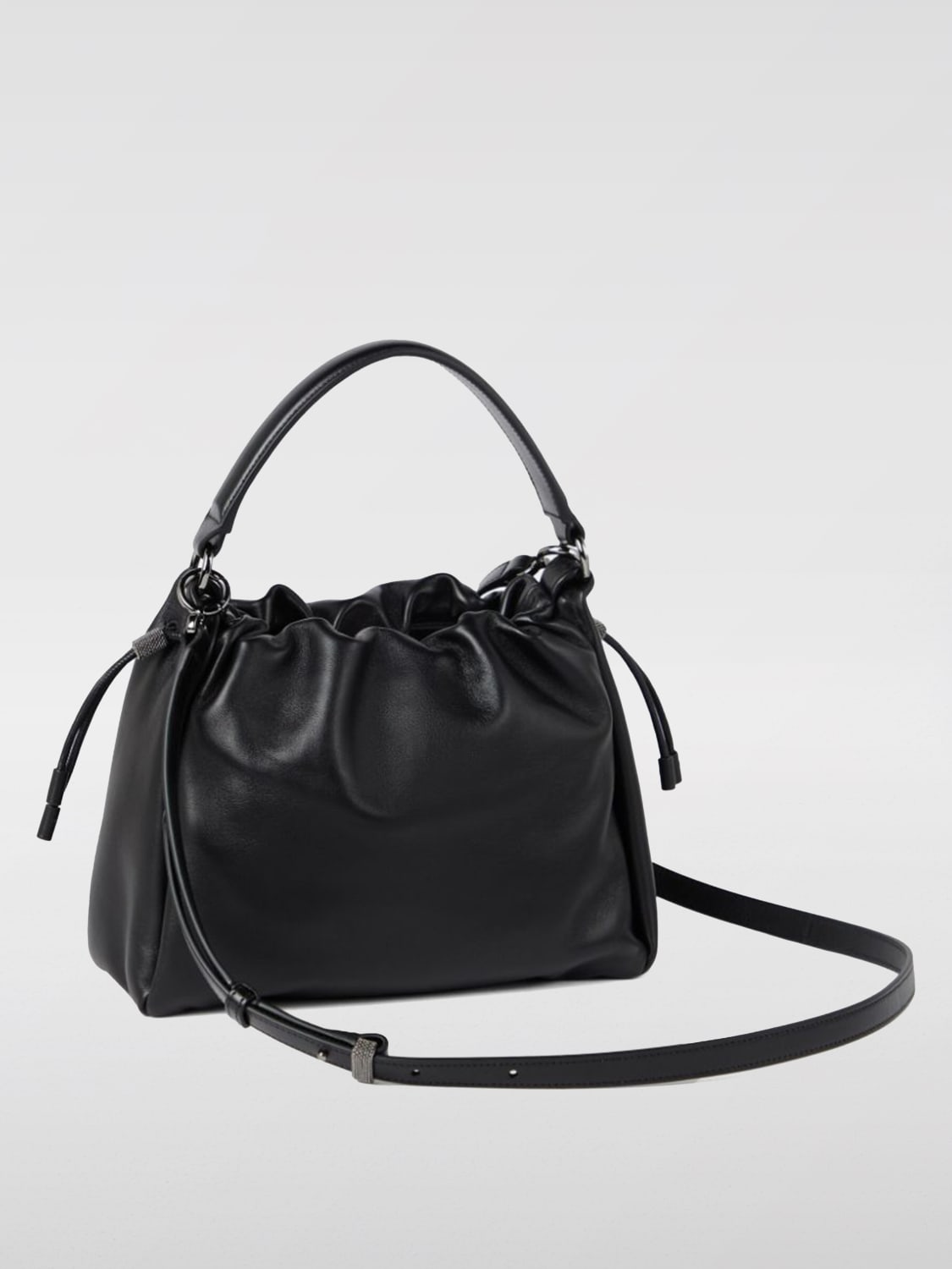 BRUNELLO CUCINELLI: Shoulder bag woman - Black | Brunello