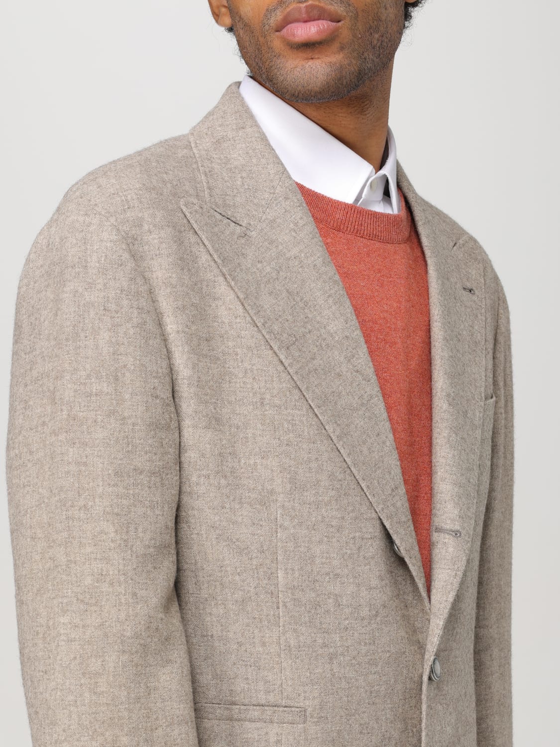 BRUNELLO CUCINELLI BLAZER: Jacket men Brunello Cucinelli, Beige - Img 5