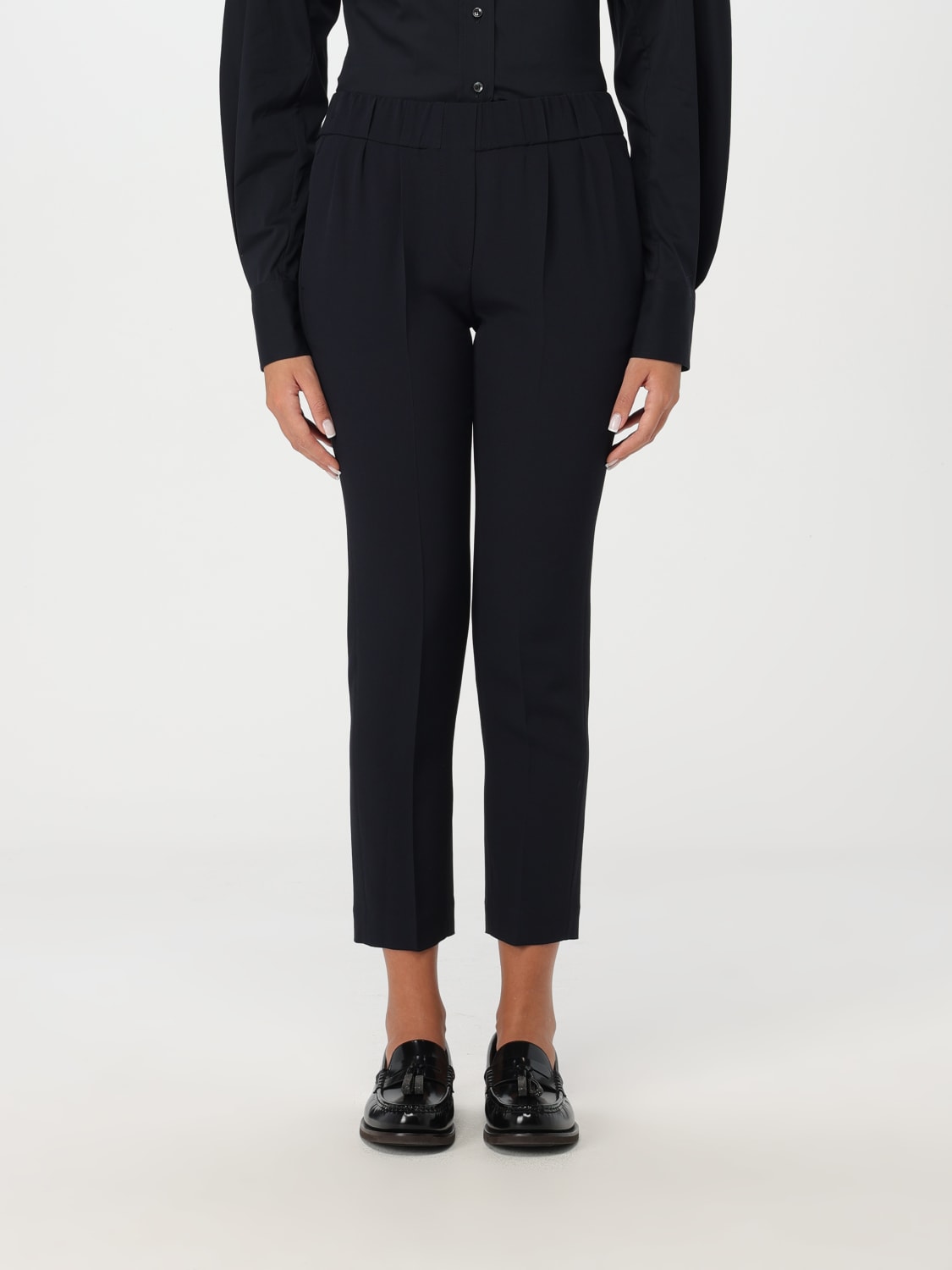 BRUNELLO CUCINELLI PANTS: Pants woman Brunello Cucinelli, Blue - Img 1