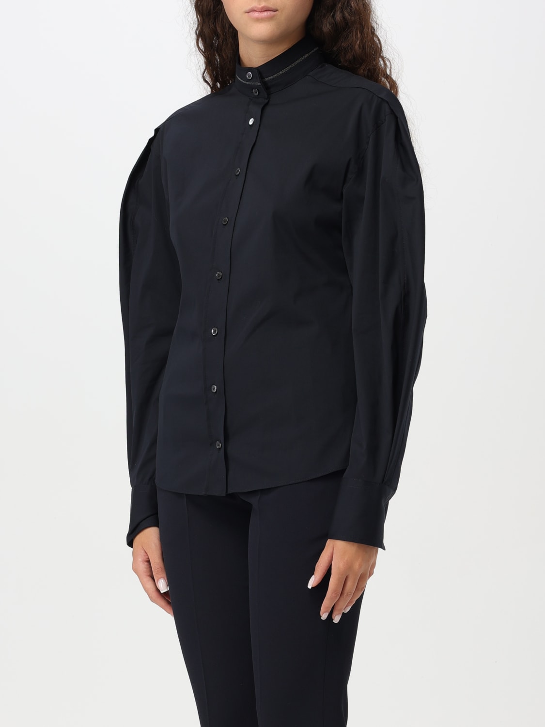 BRUNELLO CUCINELLI SHIRT: Top woman Brunello Cucinelli, Blue - Img 4