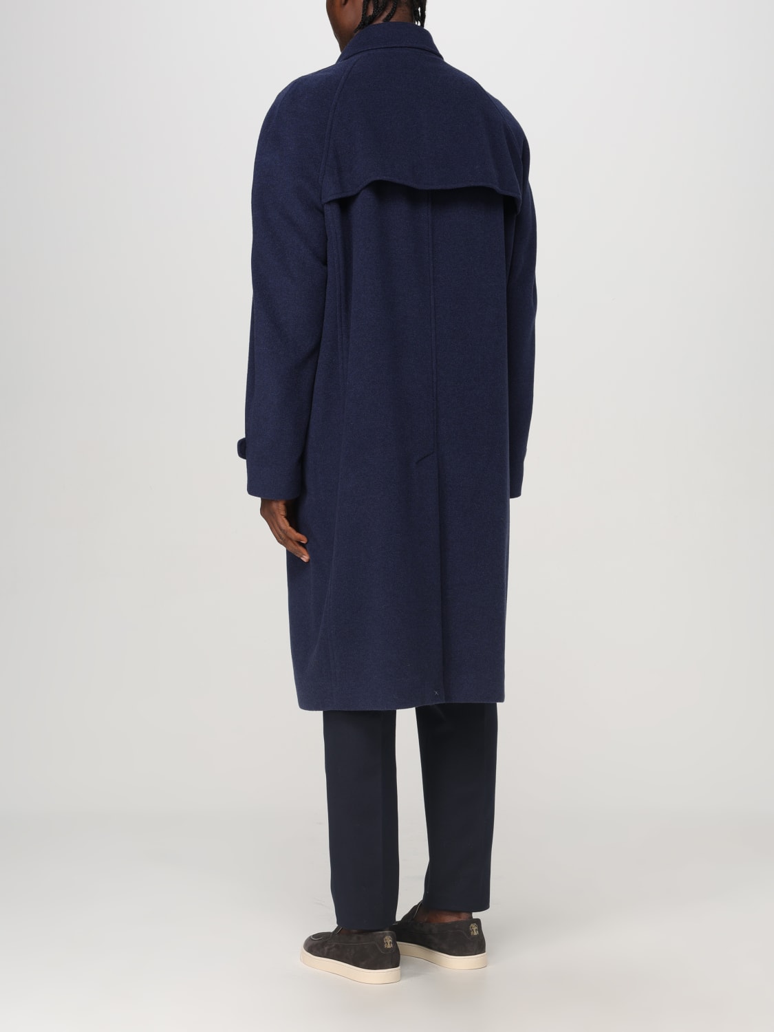 BRUNELLO CUCINELLI COAT: Trench coat men Brunello Cucinelli, Blue - Img 3