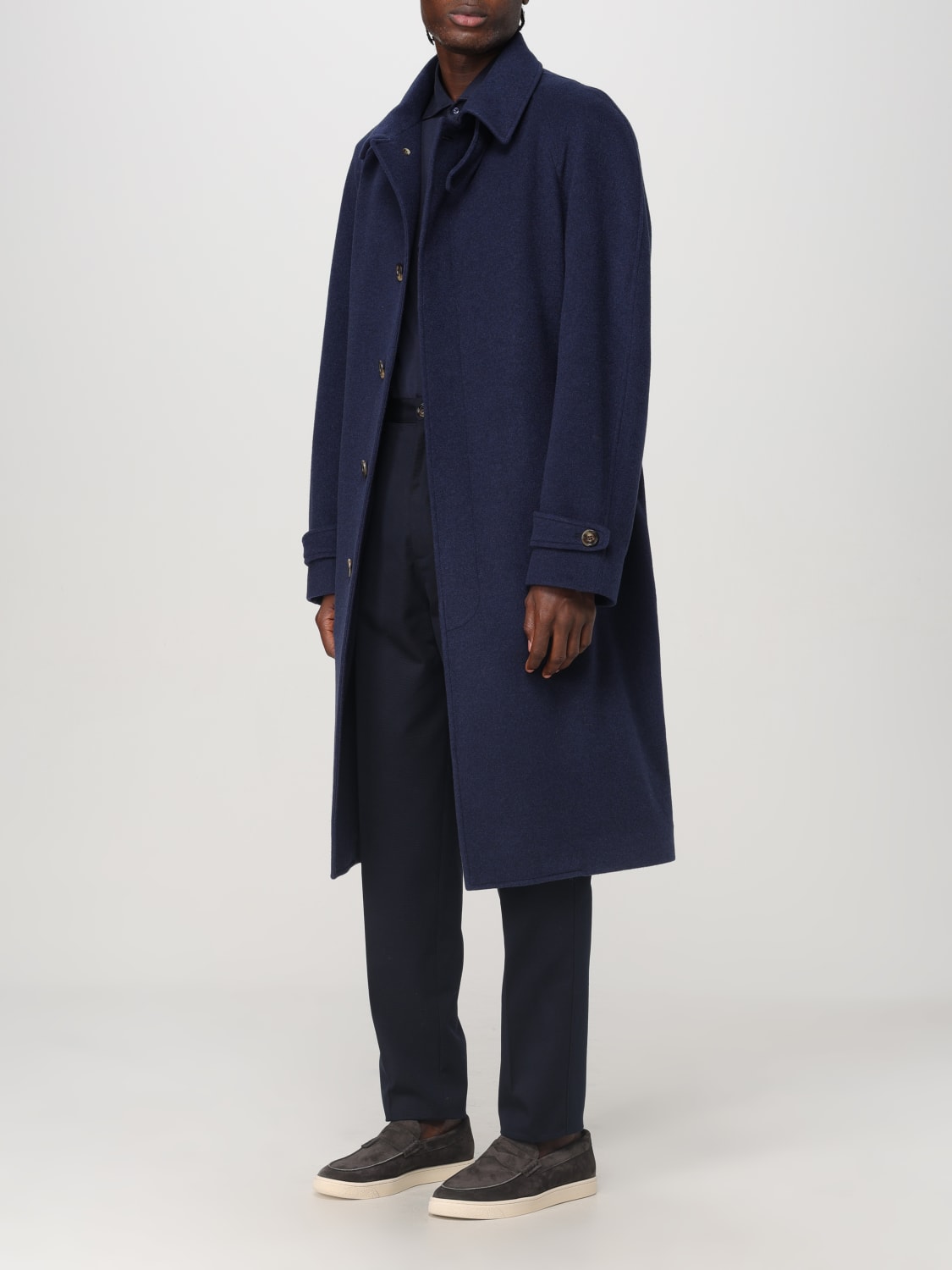 BRUNELLO CUCINELLI COAT: Trench coat men Brunello Cucinelli, Blue - Img 4