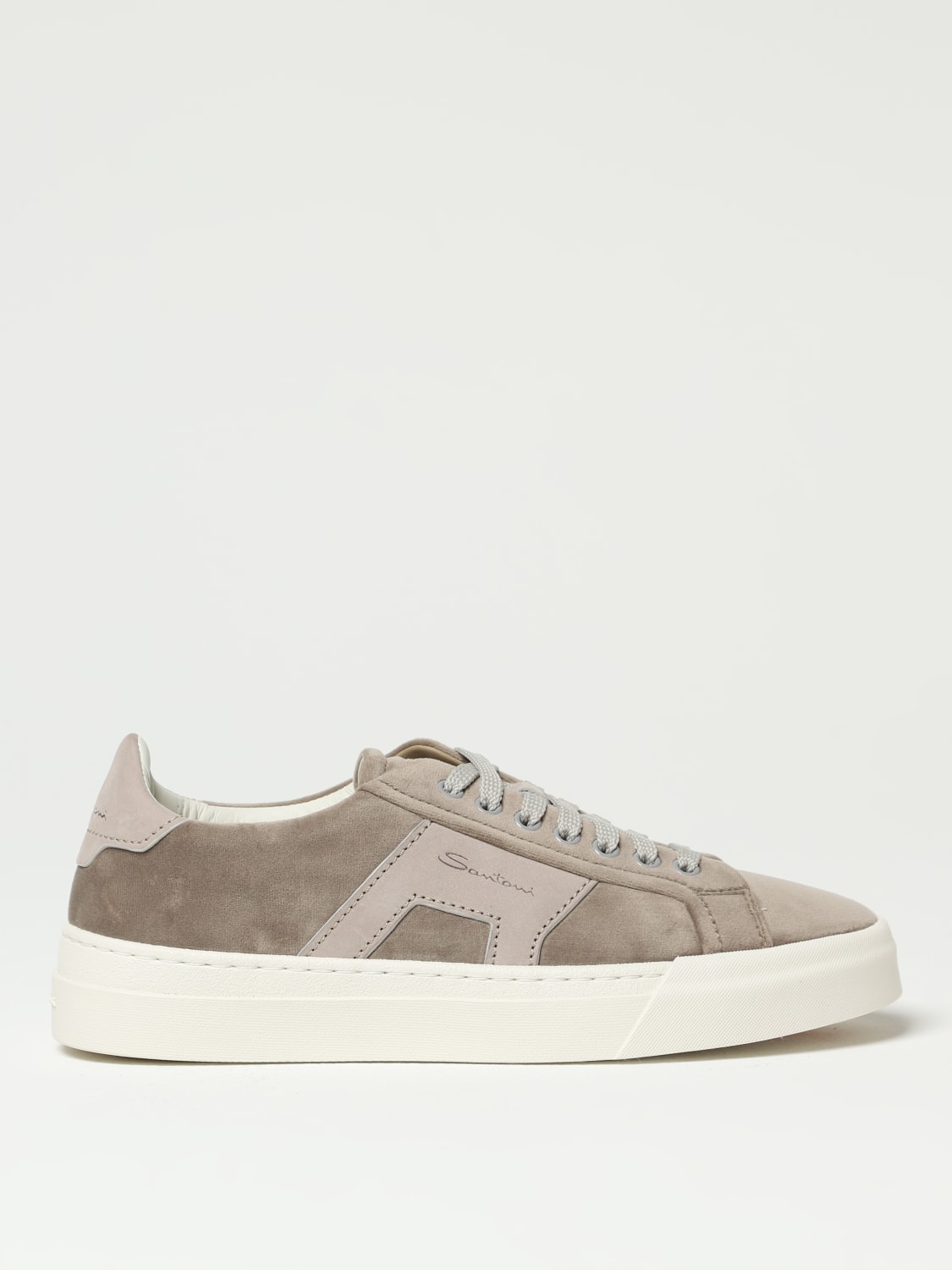 SANTONI SNEAKERS: Sneakers men Santoni, Beige - Img 1