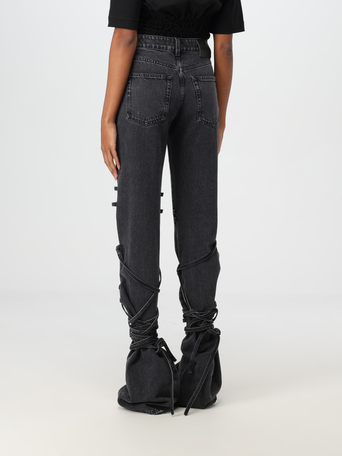MCQUEEN JEANS: Hose damen McQueen, Schwarz - Img 2