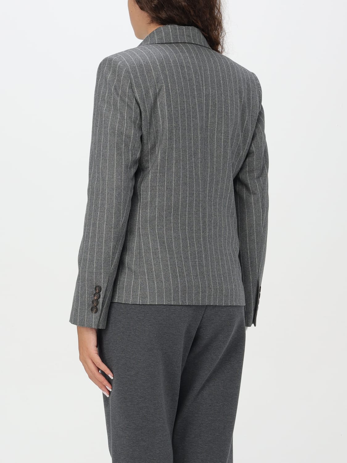 BRUNELLO CUCINELLI ブレザー: ジャケット レディース Brunello Cucinelli, グレー - Img 3