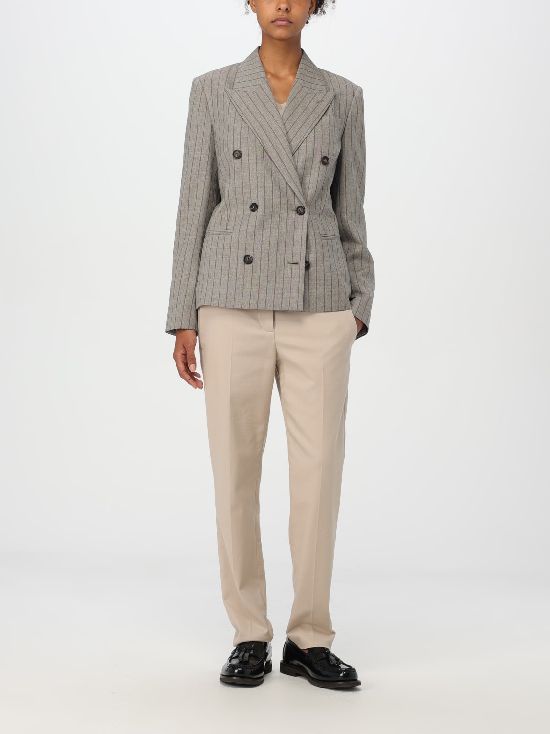 BRUNELLO CUCINELLI BLAZER: Jacket woman Brunello Cucinelli, Beige - Img 2