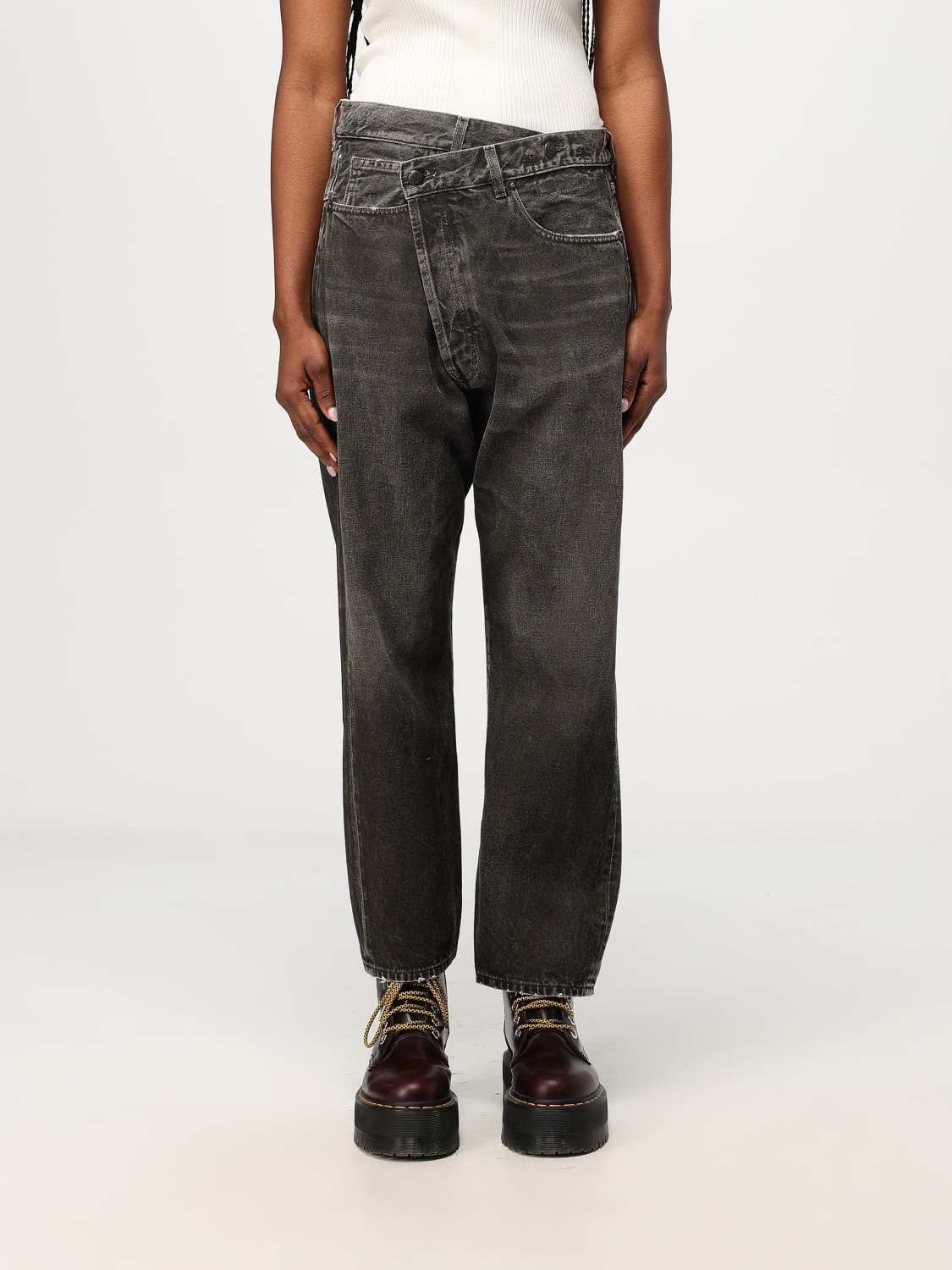 R13 VAQUEROS: Vaquero mujer R13, Gris - Img 1