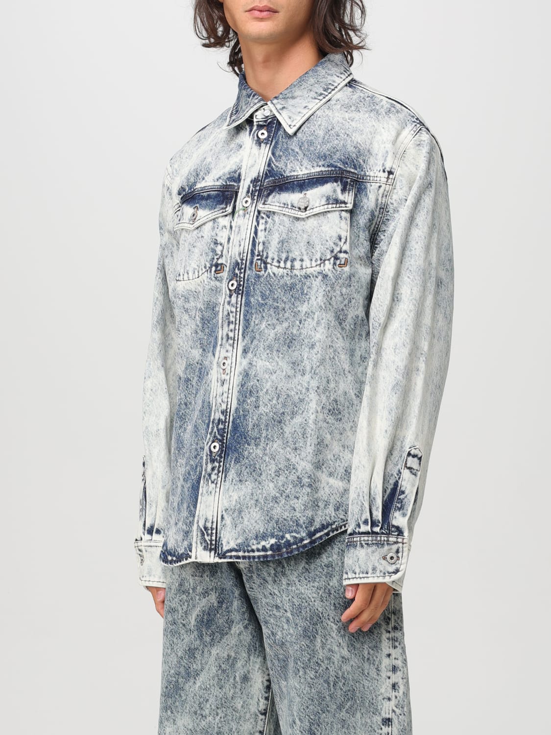 KENZO CAMISA: Camisa hombre Kenzo, Denim - Img 4