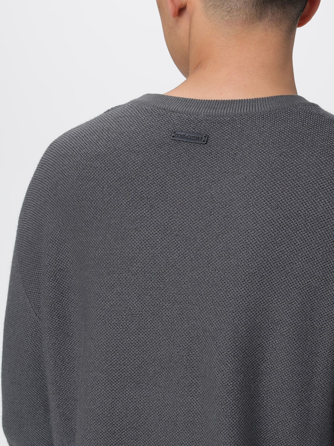 DOLCE & GABBANA 毛衣: 毛衣 男士 Dolce & Gabbana, 炭黑色 - Img 5