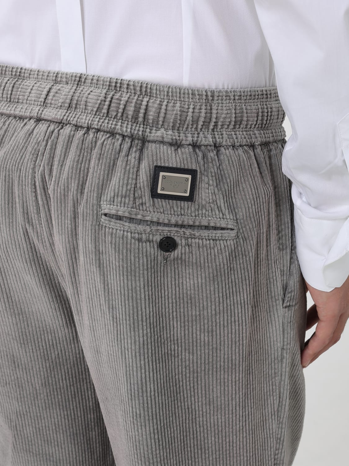 DOLCE & GABBANA PANTS: Pants men Dolce & Gabbana, Grey - Img 5