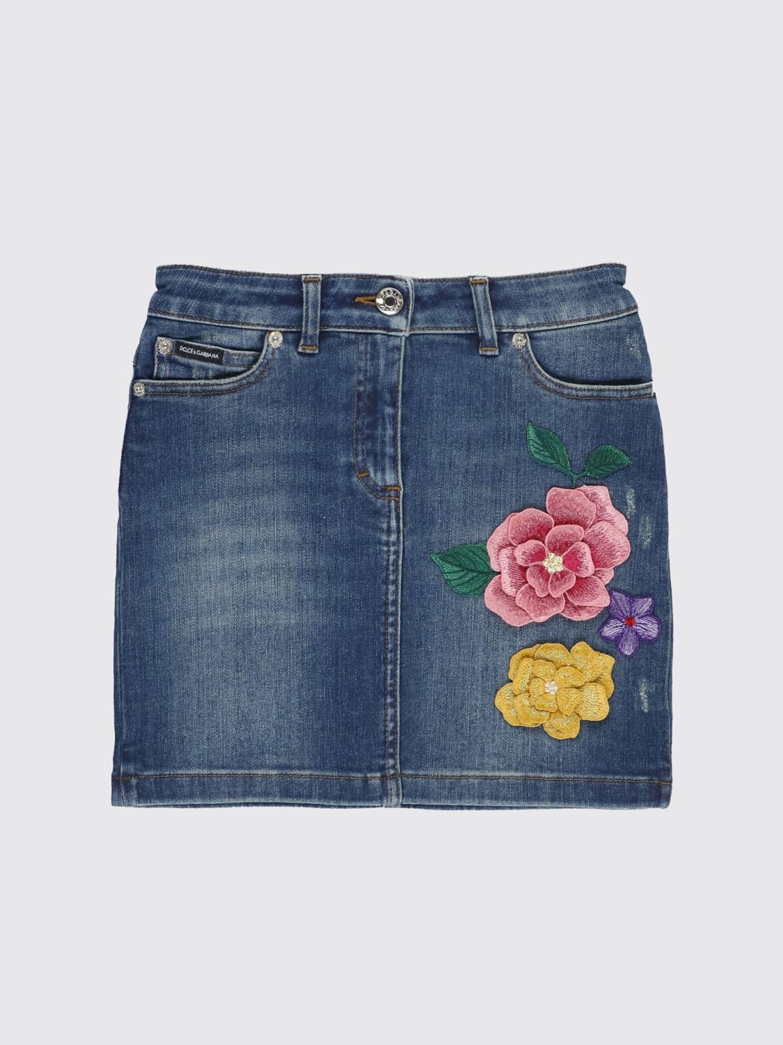 DOLCE & GABBANA SKIRT: Skirt kids Dolce & Gabbana, Blue - Img 1