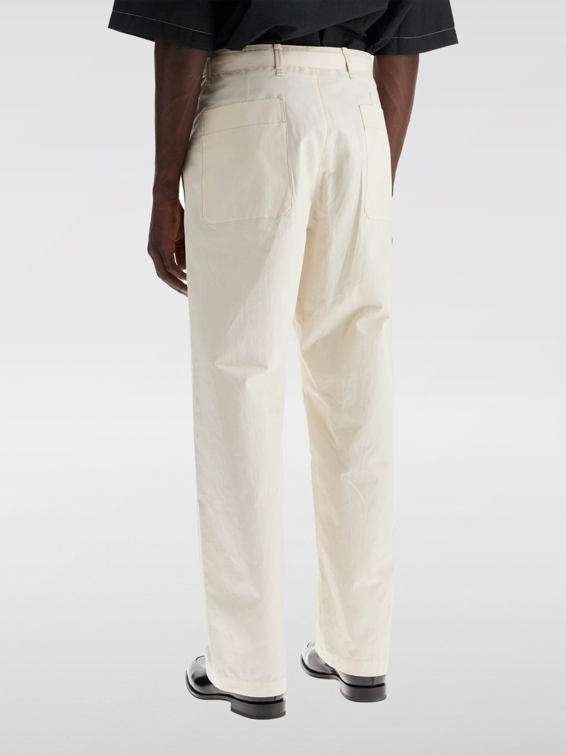 LEMAIRE PANTS: Pants men Lemaire, Ecru - Img 2