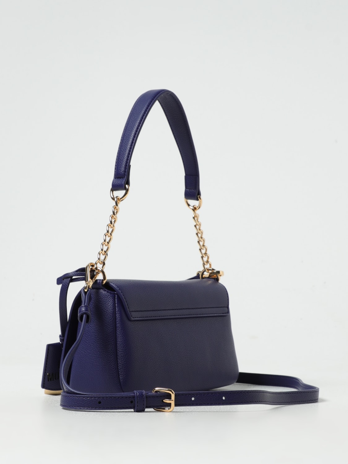 LOVE MOSCHINO BORSA A SPALLA: Borsa Love Moschino in pelle sintetica , Blue - Img 2