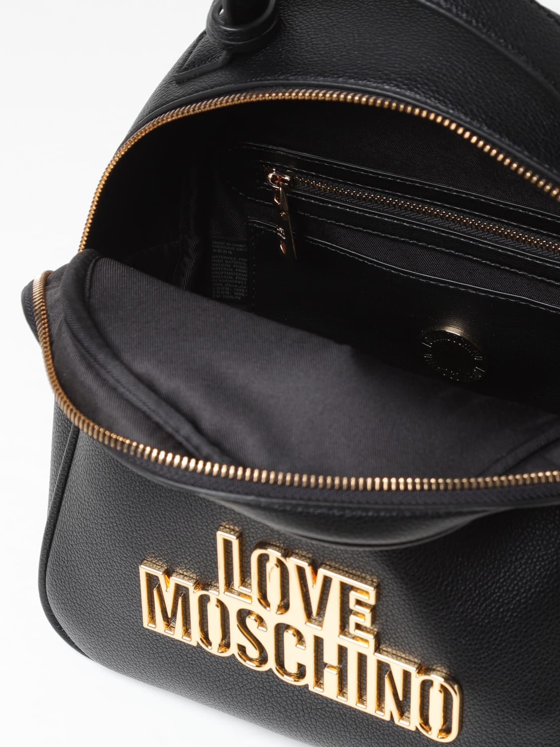 LOVE MOSCHINO BACKPACK: Backpack woman Love Moschino, Black - Img 4