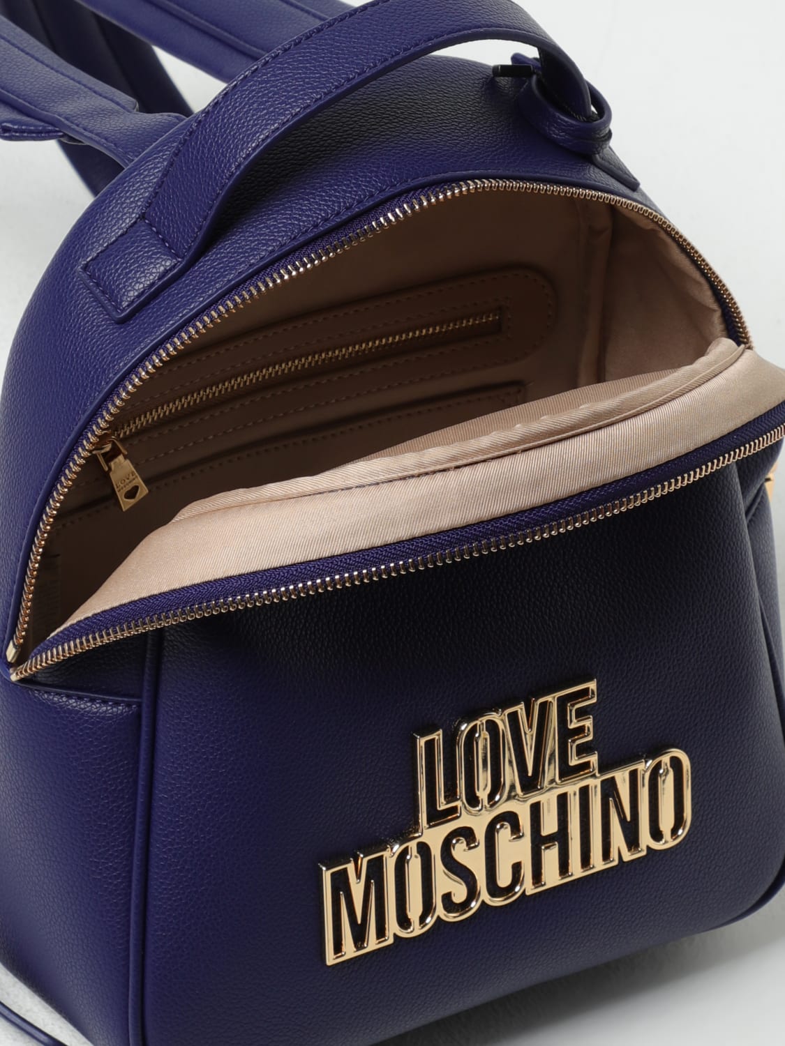 LOVE MOSCHINO BACKPACK: Backpack woman Love Moschino, Blue - Img 4