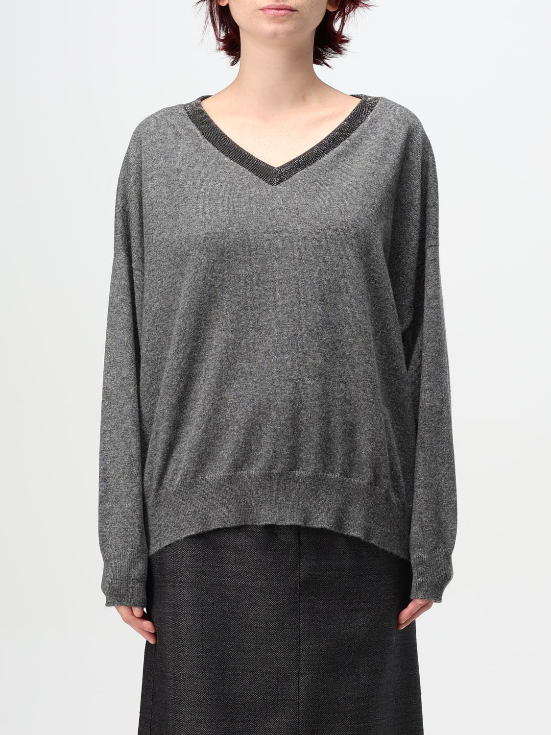 BRUNELLO CUCINELLI SWEATER: Sweater woman Brunello Cucinelli, Lead - Img 1