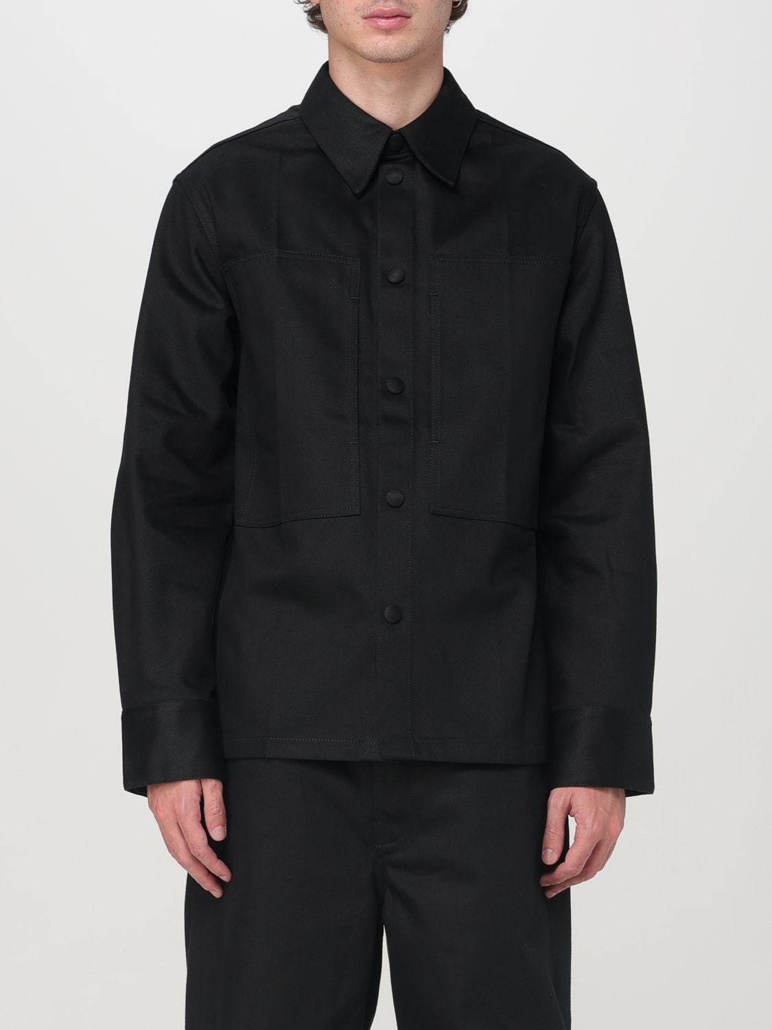 JIL SANDER CAMICIA: Overshirt Jil Sander in cotone , Nero - Img 1