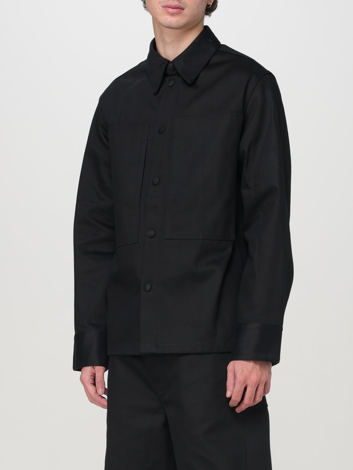 JIL SANDER CAMICIA: Overshirt Jil Sander in cotone , Nero - Img 4