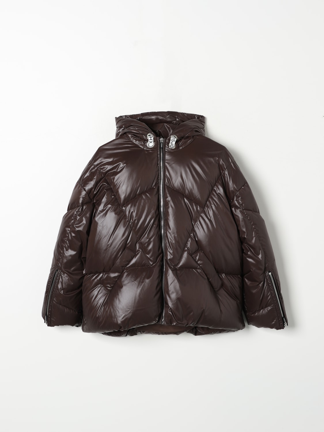 KHRISJOY JACKET: Khrisjoy girls' down jacket, Brown - Img 1