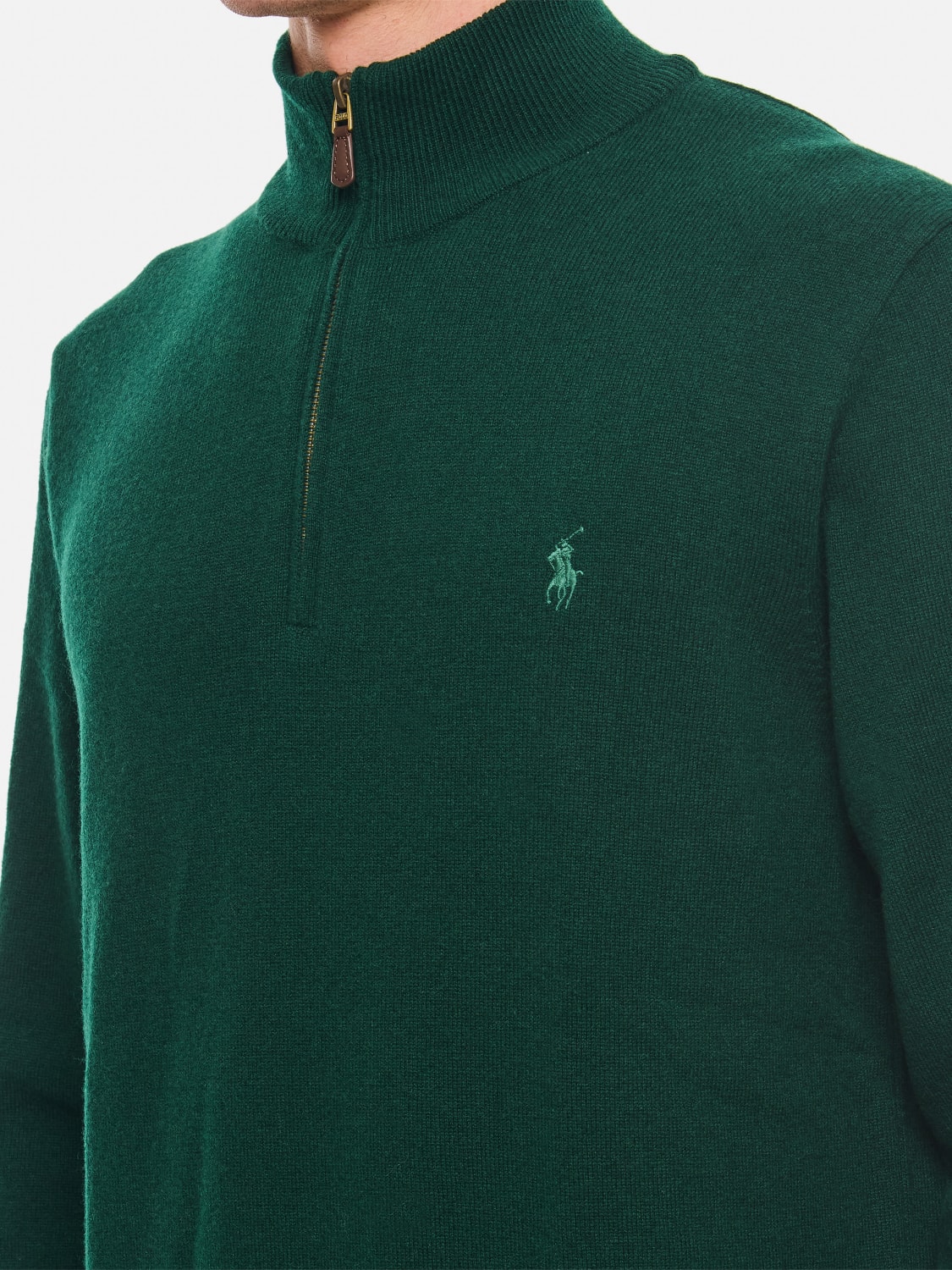 POLO RALPH LAUREN SWEATER: Sweater men Polo Ralph Lauren, Green - Img 4