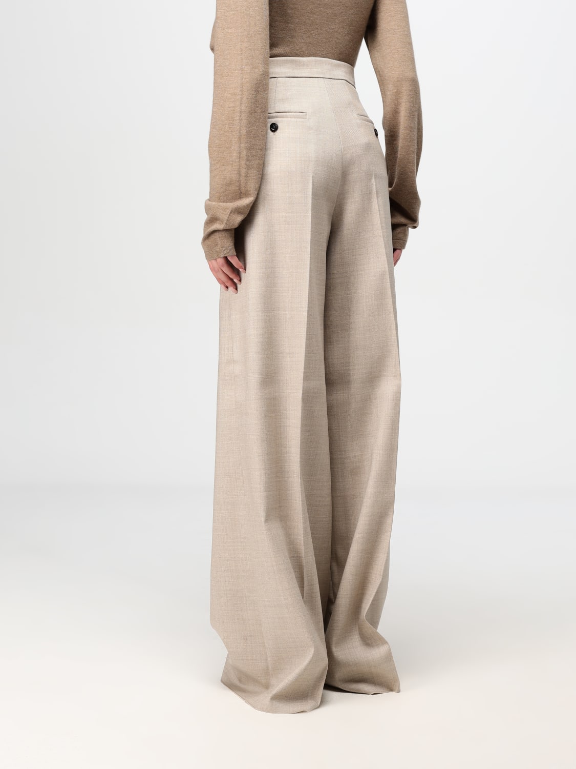 MAX MARA PANTS: Pants woman Max Mara, Beige - Img 3