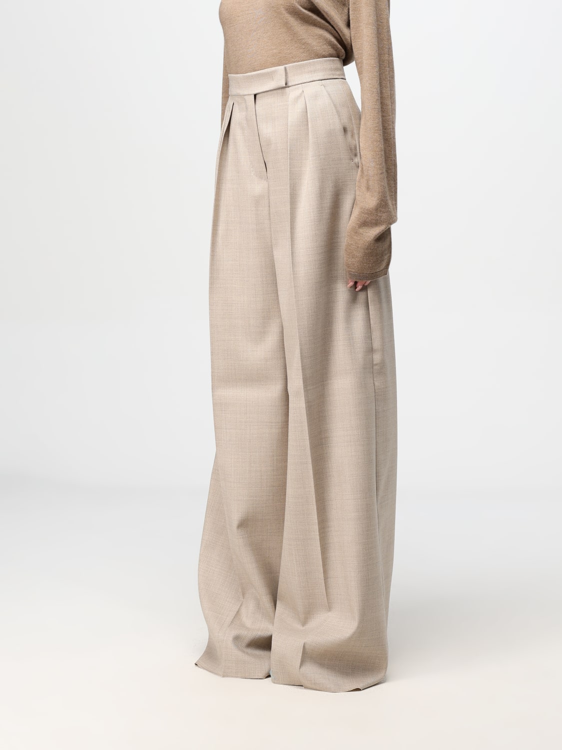 MAX MARA PANTS: Pants woman Max Mara, Beige - Img 4