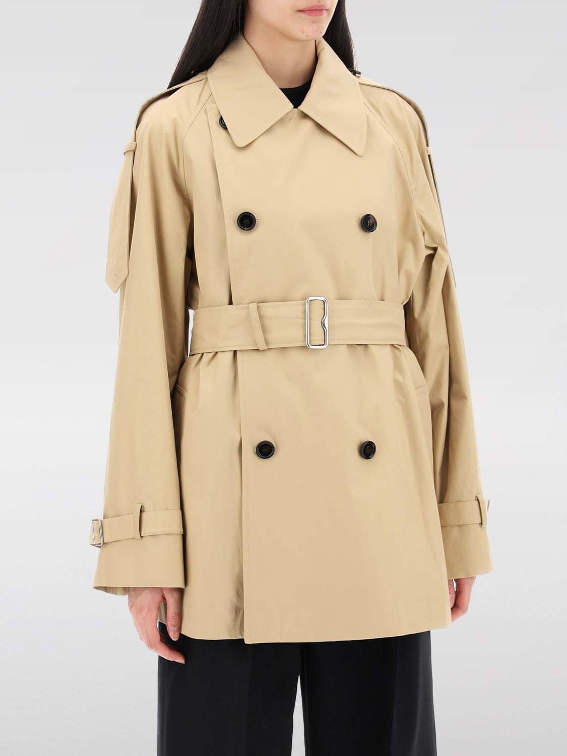 BURBERRY TRENCH COAT: Burberry women's trench coat, Beige - Img 1