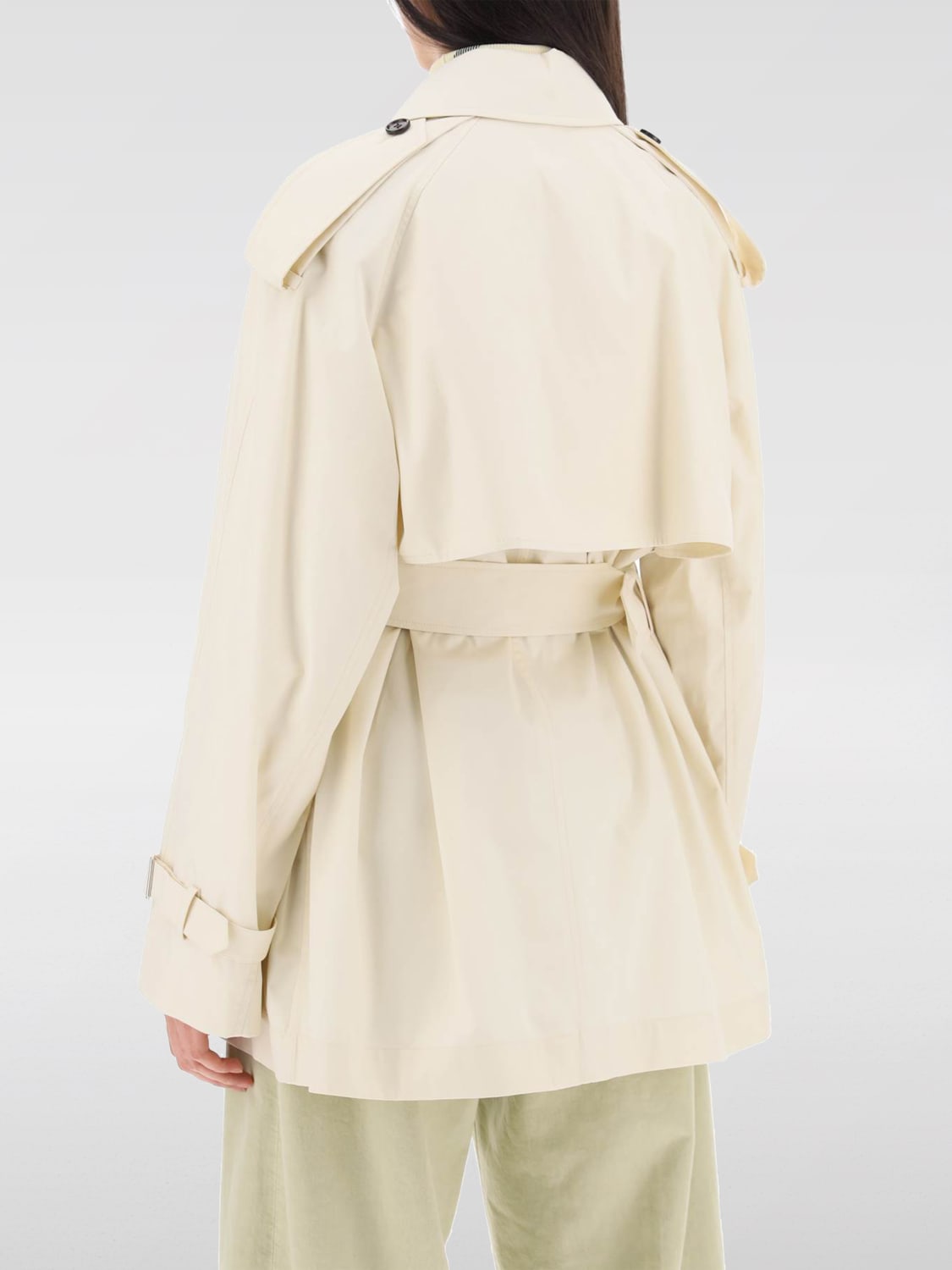 BURBERRY TRENCH COAT: Burberry women's trench coat, Cream - Img 2