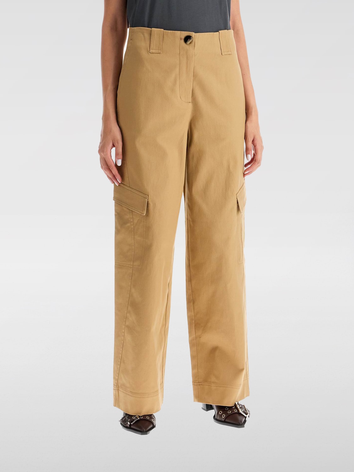 Giglio Pantalone cargo Ganni in cotone stretch