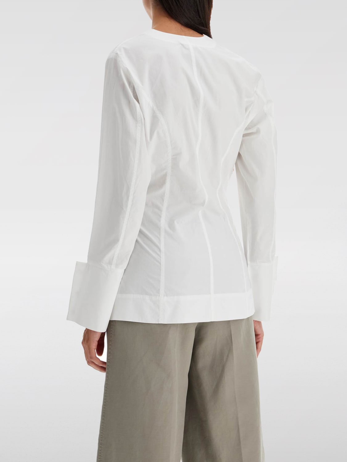 GANNI SHIRT: Shirt woman Ganni, White - Img 2