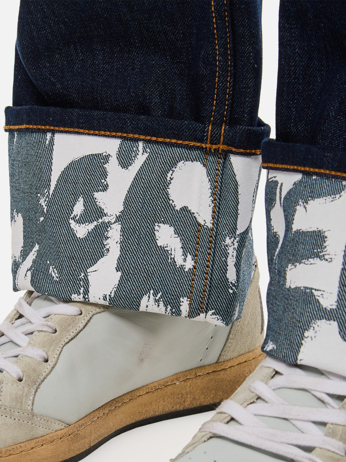 MCQUEEN 牛仔裤: 牛仔裤 男士 McQueen, 蓝色 - Img 4