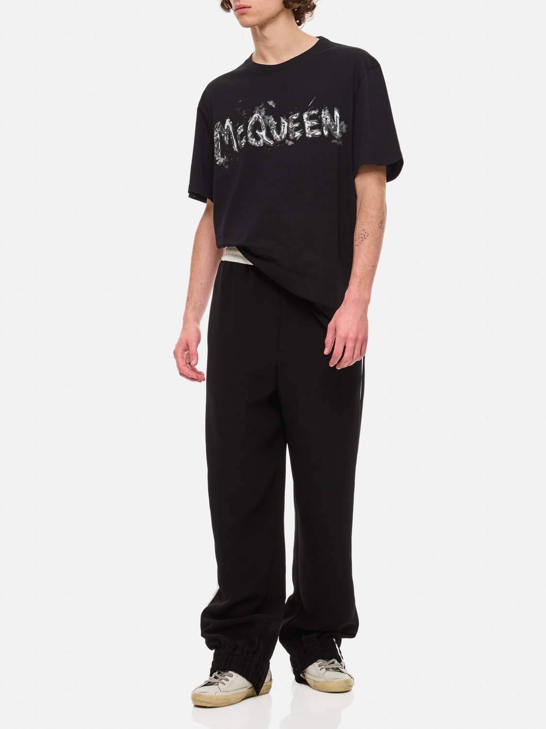 MCQUEEN PANTS: Pants men McQueen, Black - Img 2