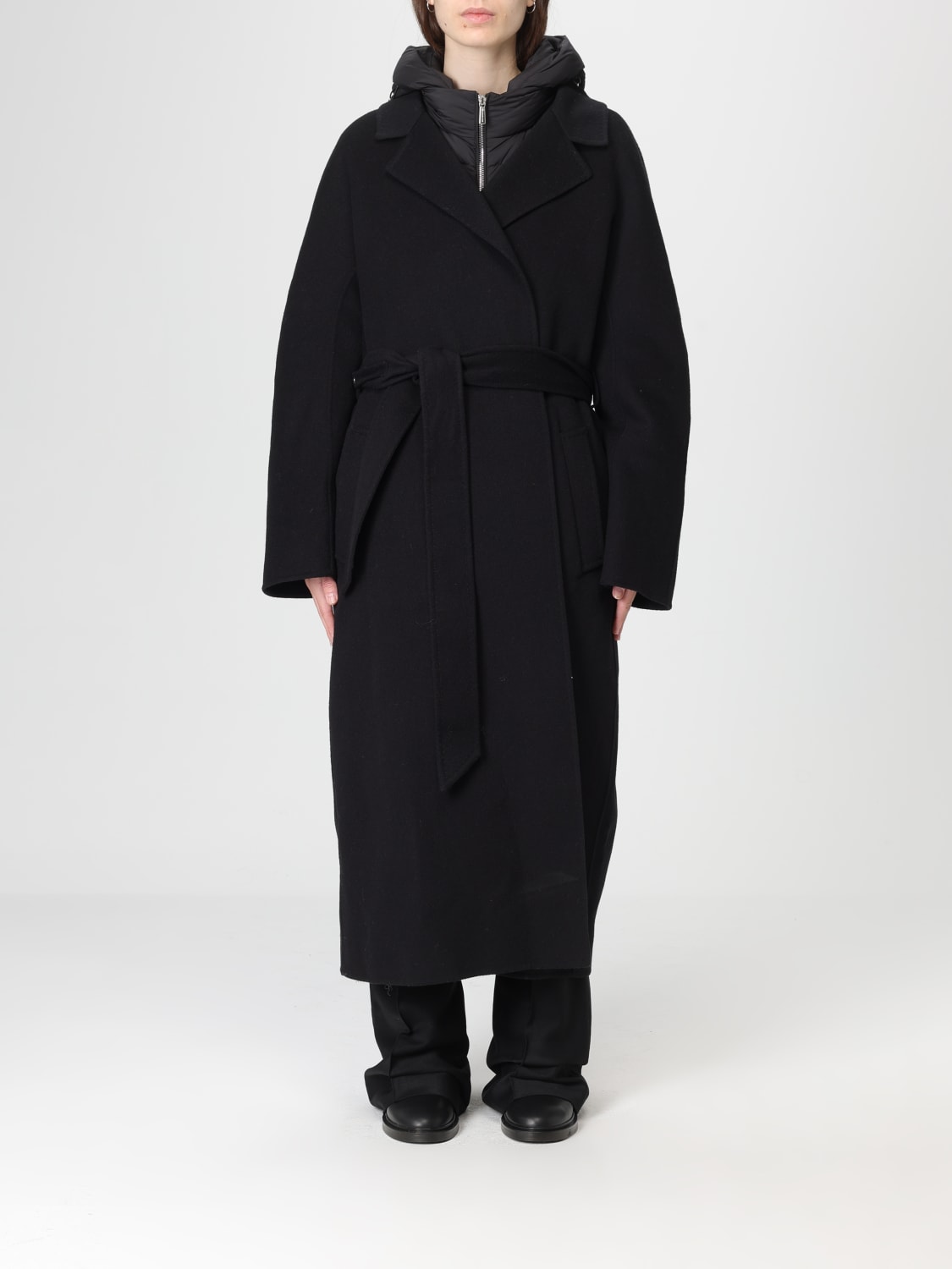 MOORER COAT: Jacket woman Moorer, Black - Img 1