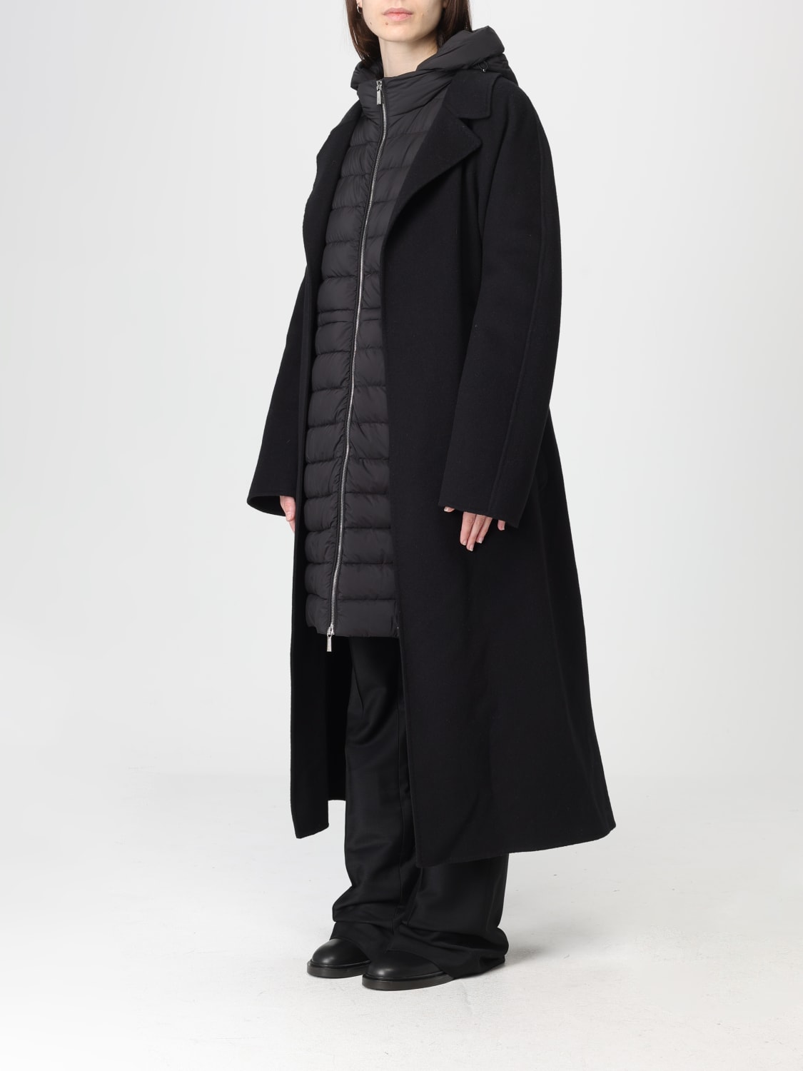 MOORER COAT: Jacket woman Moorer, Black - Img 3