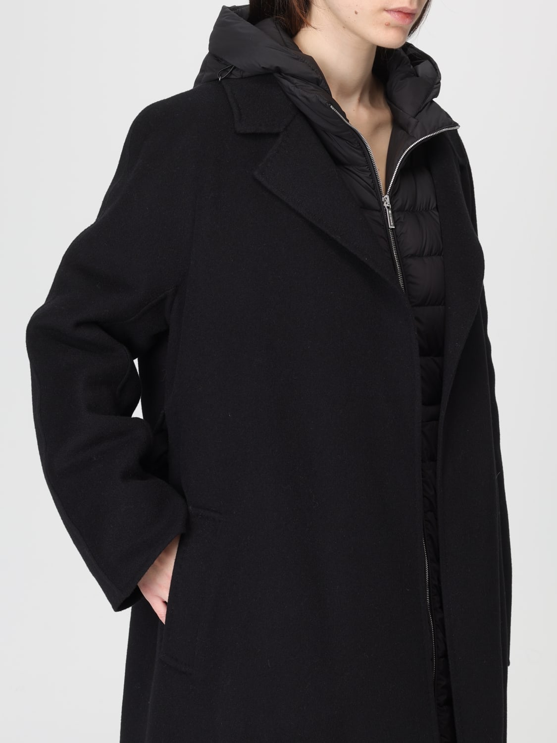 MOORER COAT: Jacket woman Moorer, Black - Img 4