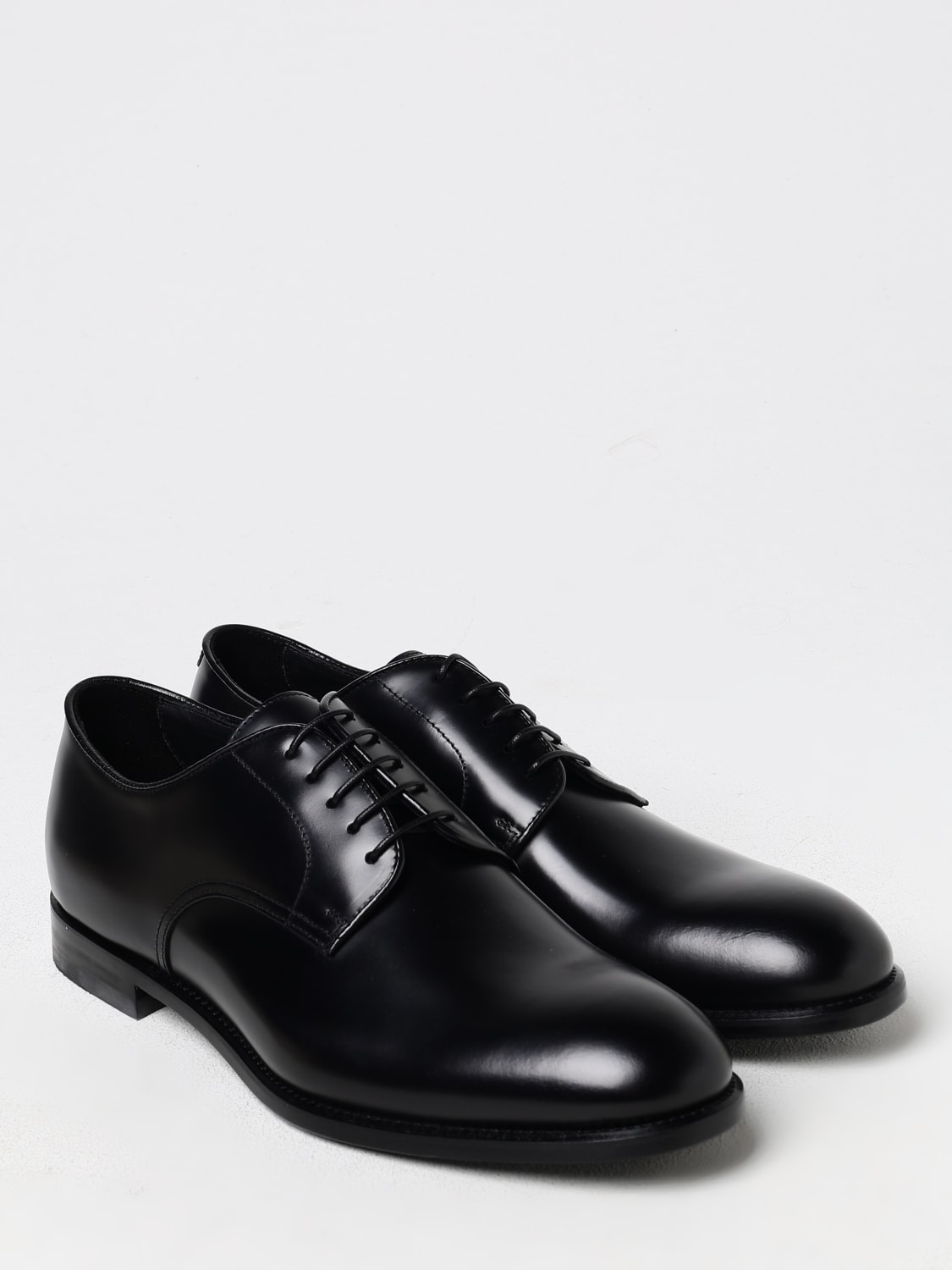 DOUCAL'S SCARPE STRINGATE: Derby Doucal's in pelle , Nero - Img 2