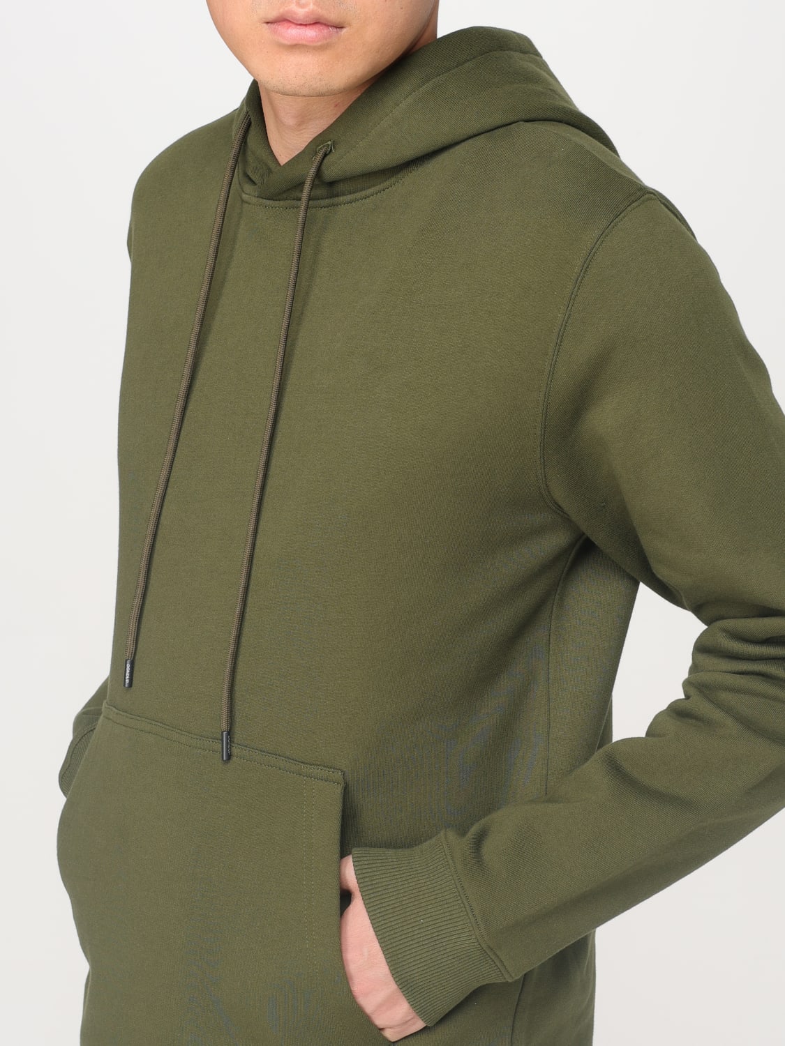 DONDUP FELPA: Felpa Dondup in cotone con logo , Militare - Img 3