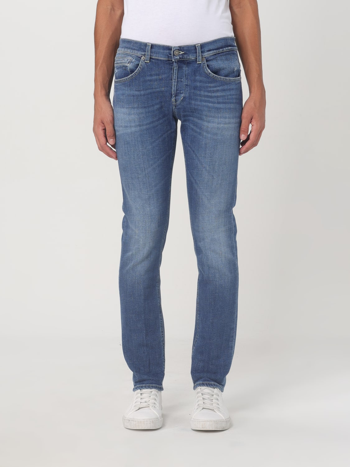 DONDUP JEANS: Jeans Dondup in denim di cotone , Blue - Img 1