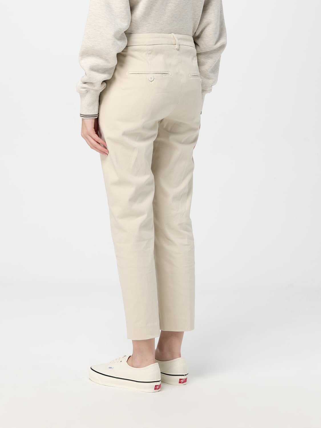 DONDUP PANTALONE: Pantalone Dondup in denim , Crema - Img 2