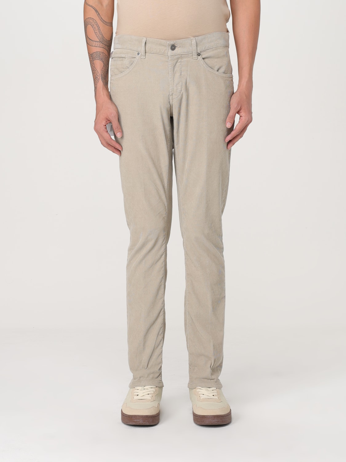 DONDUP PANTS: Pants men Dondup, Cream - Img 1